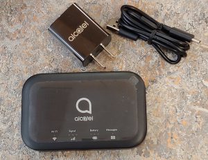 Alcatel hotspot with power cord