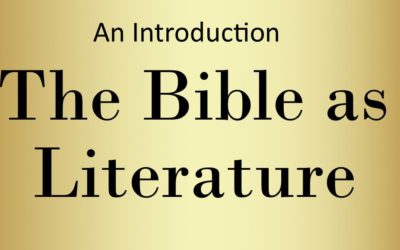 The Bible as Literature 7 p.m. Mon. Oct. 17