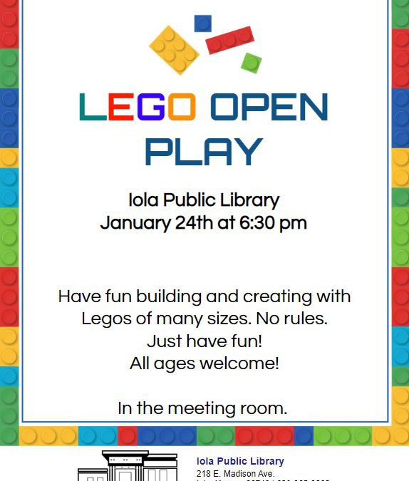 LEGO free play evening coming