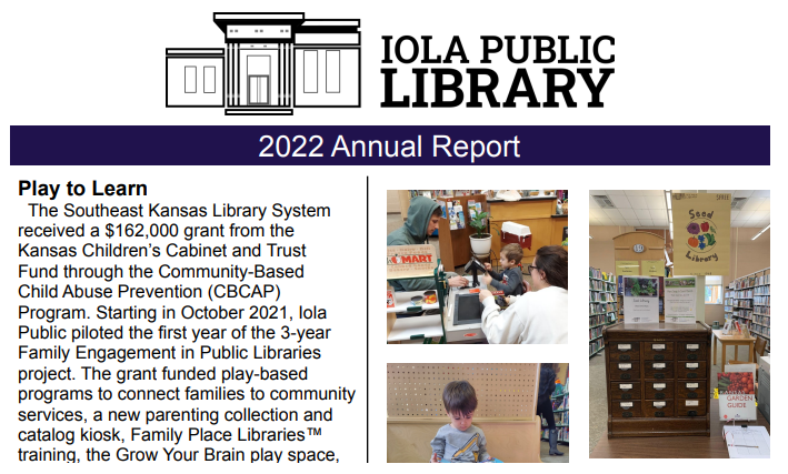 Image of Iola logo and 2022 Annual Report