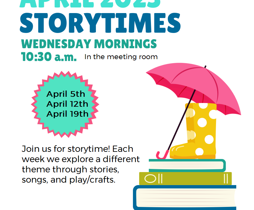 Storytimes in APRIL