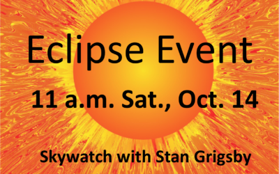 Solar Eclipse Event 11 a.m. Sat. Oct 14