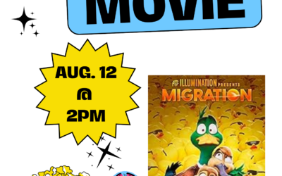 Youth Services – Afternoon Movie at the library. Mark your calendar